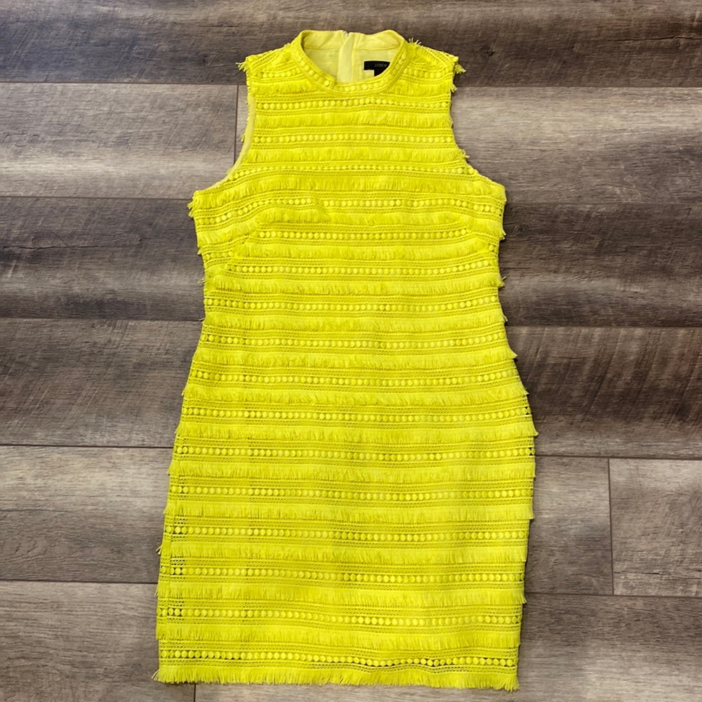 J. Crew size 6 yellow dress